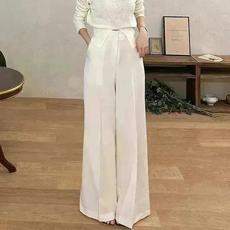 Women's Hanging Wide Leg Mopping Casual Pants - EX-STOCK CANADA