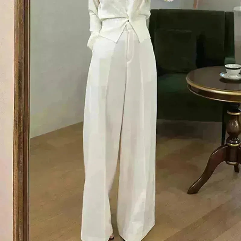 Women's Hanging Wide Leg Mopping Casual Pants - EX-STOCK CANADA