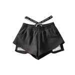Women's High Waist Running Athletic Gym Hot Pants - EX-STOCK CANADA
