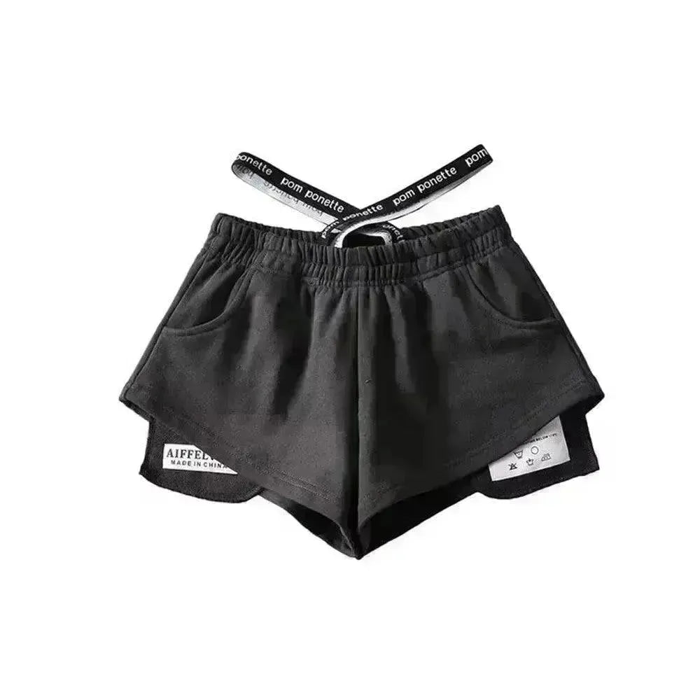 Women's High Waist Running Athletic Gym Hot Pants - EX-STOCK CANADA