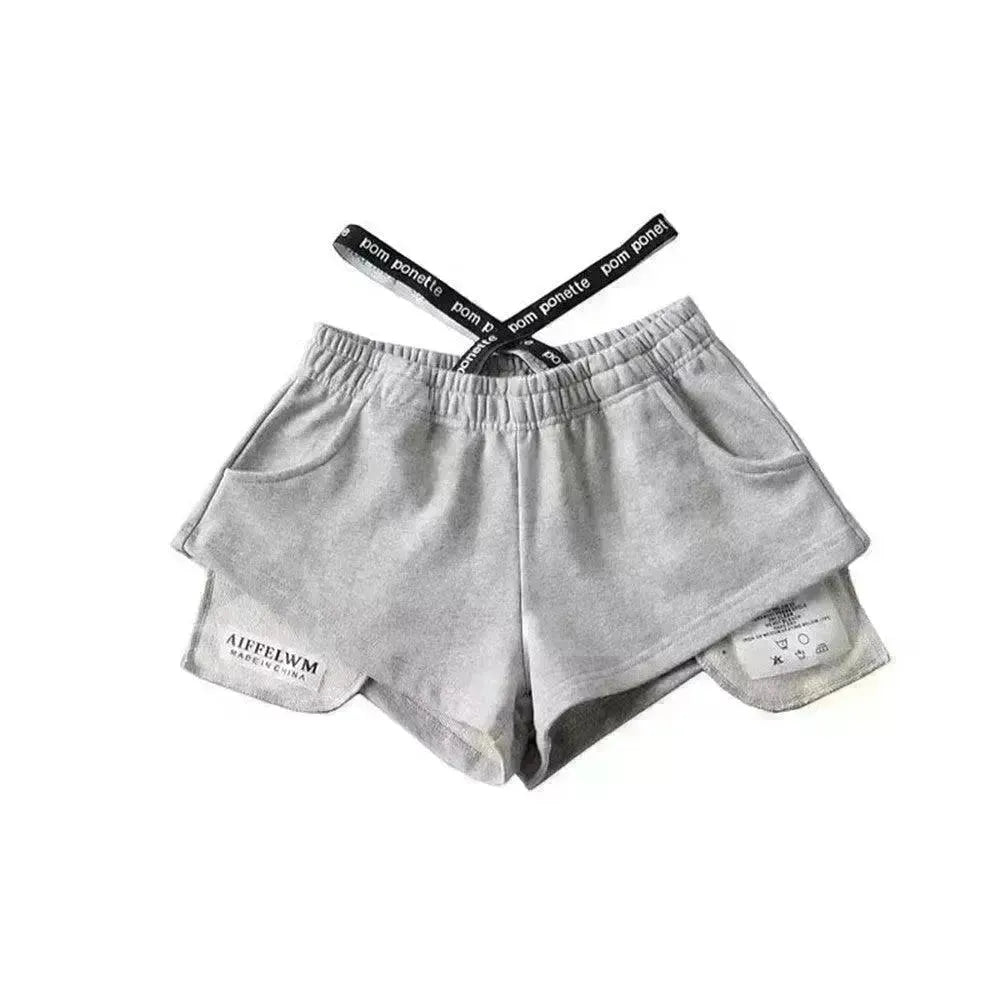 Women's High Waist Running Athletic Gym Hot Pants - EX-STOCK CANADA