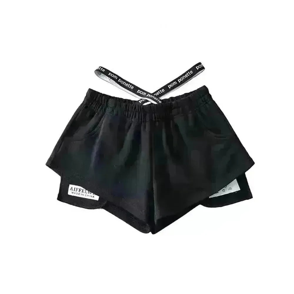 Women's High Waist Running Athletic Gym Hot Pants - EX-STOCK CANADA