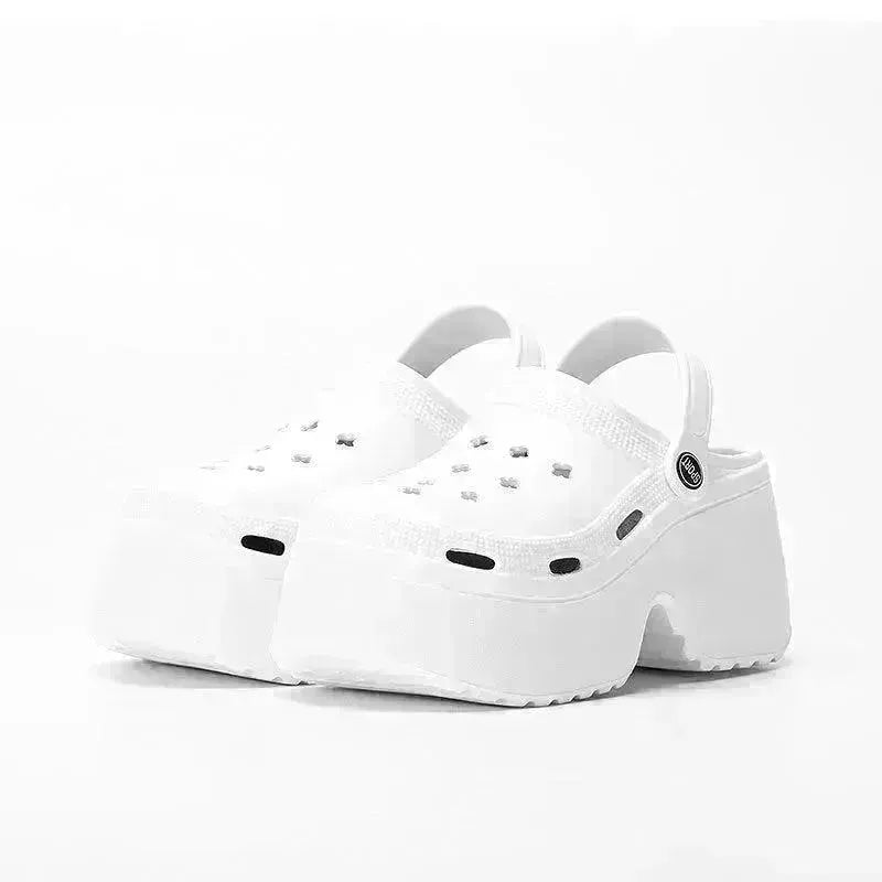 Women's Hole Shoes Summer Wear Leopard Print - EX-STOCK CANADA