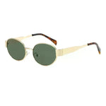 Women's Metal Retro Oval Sunglasses - EX-STOCK CANADA