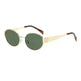 Women's Metal Retro Oval Sunglasses - EX-STOCK CANADA