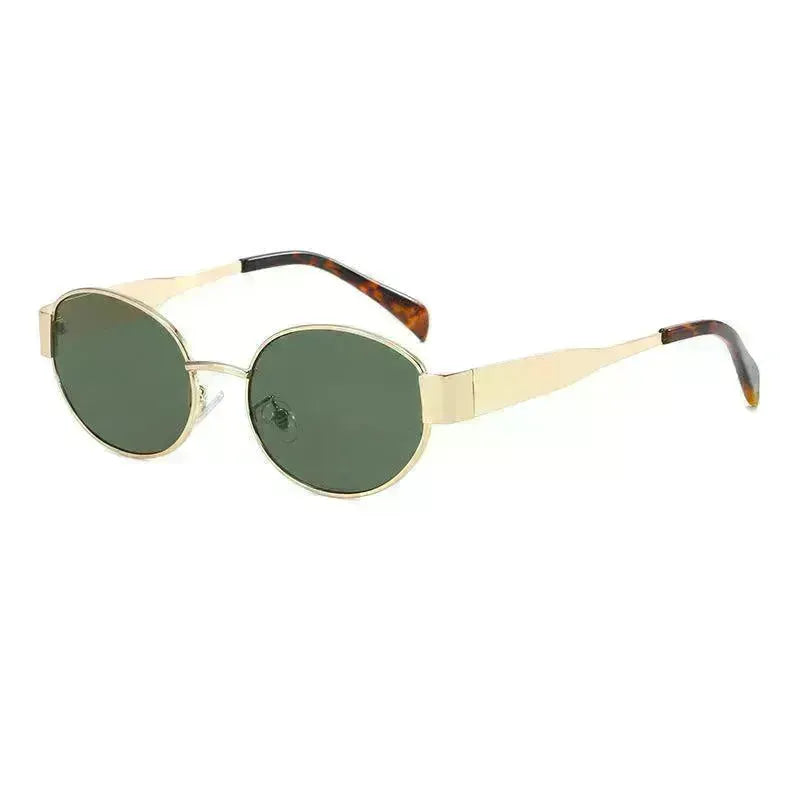 Women's Metal Retro Oval Sunglasses - EX-STOCK CANADA