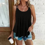 Women's Printed Knitted Vest Top - EX-STOCK CANADA