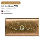 Women's Real Leather Anti theft Large Capacity Wallet Clutch Bag - EX-STOCK CANADA