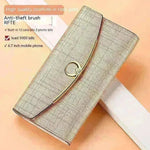 Women's Real Leather Anti theft Large Capacity Wallet Clutch Bag - EX-STOCK CANADA