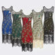 Women's Sequined Mesh Sleeveless Peacock Dress - EX-STOCK CANADA
