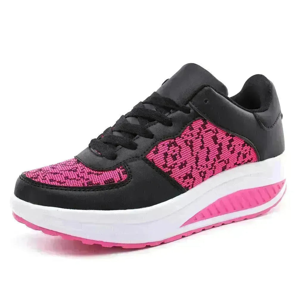 Women's Shoes, Flying Woven Leather Shoes, Sports Platform Shoes, Student Platform Shoes - EX-STOCK CANADA