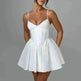 Women's Sling A- Line Sleeveless Sexy Mini Dress Clinched Waist Slim-fit flared dress - EX-STOCK CANADA