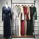Women's Solid Color Middle Eastern Arab Long Dress - EX-STOCK CANADA