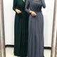 Women's Solid Color Middle Eastern Arab Long Dress - EX-STOCK CANADA