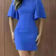Women's Solid Color Round Neck Slim Fit Dress - EX-STOCK CANADA
