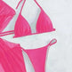 Women's Solid Color Split Swimsuit Three-piece Bikini - EX-STOCK CANADA