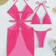 Women's Solid Color Split Swimsuit Three-piece Bikini - EX-STOCK CANADA