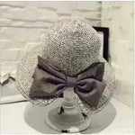 Women's Stylish Big Bow Split Summer Beach Sunshade Hat - EX-STOCK CANADA