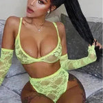Women's three-point strap lingerie - EX-STOCK CANADA