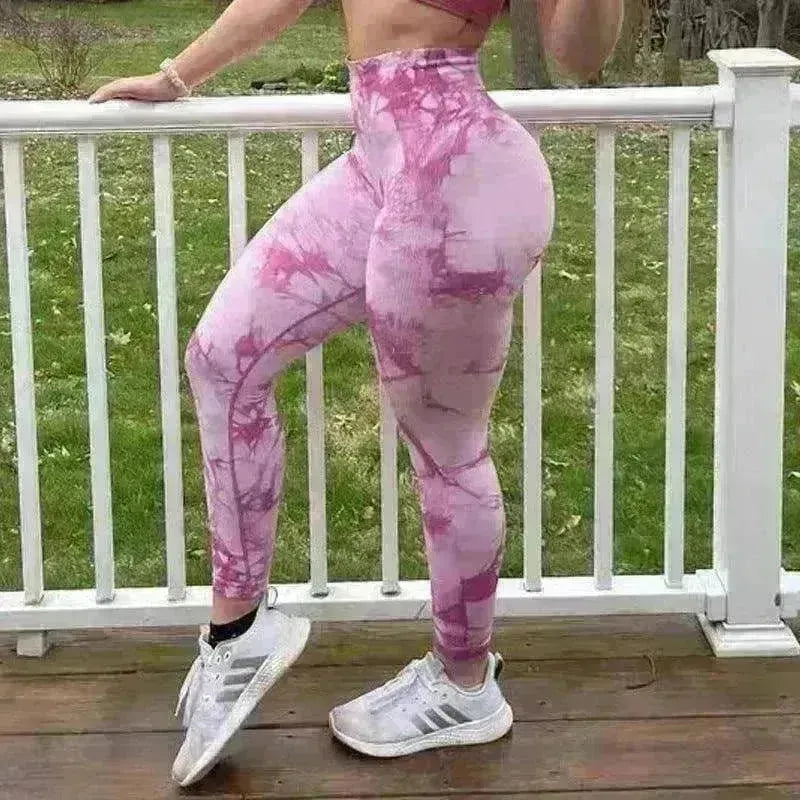Women's Tie Dye Gym Leggings Yoga Pants - EX-STOCK CANADA