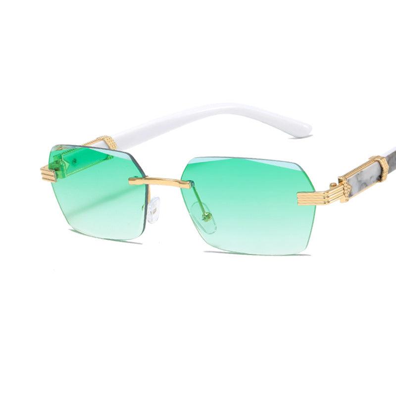 Women's Trimming Ocean Lens Rimless Sunglasses - EX-STOCK CANADA