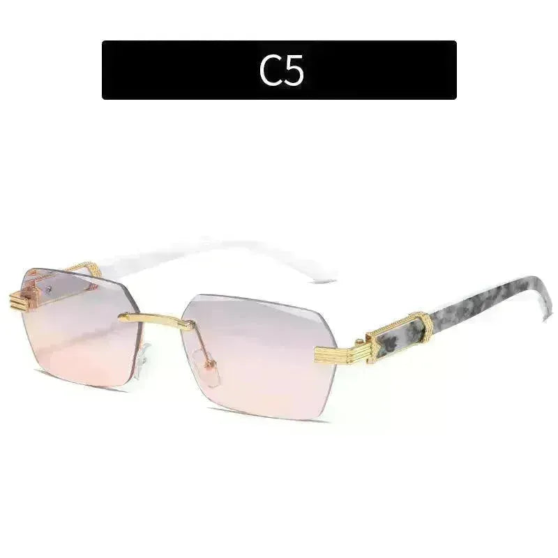 Women's Trimming Ocean Lens Rimless Sunglasses - EX-STOCK CANADA