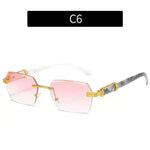 Women's Trimming Ocean Lens Rimless Sunglasses - EX-STOCK CANADA