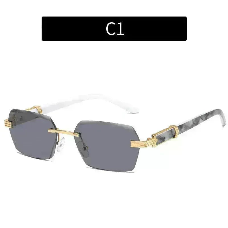 Women's Trimming Ocean Lens Rimless Sunglasses - EX-STOCK CANADA
