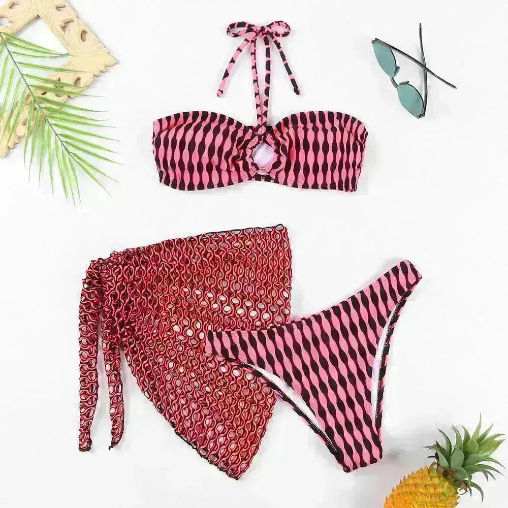 Women's Two-piece Swimsuit Bikini Tube Top Three-piece Suit - EX-STOCK CANADA