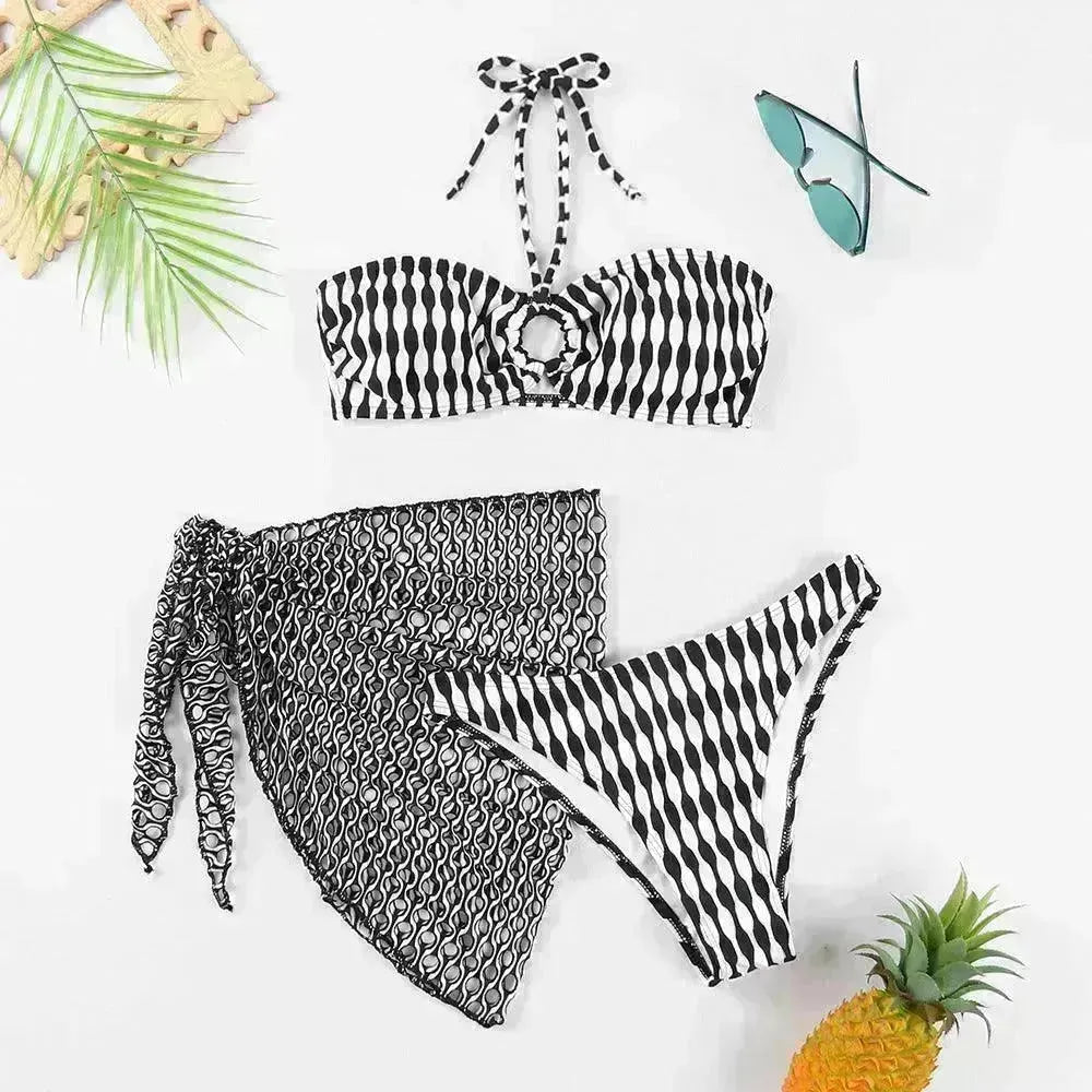 Women's Two-piece Swimsuit Bikini Tube Top Three-piece Suit - EX-STOCK CANADA