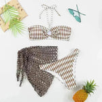 Women's Two-piece Swimsuit Bikini Tube Top Three-piece Suit - EX-STOCK CANADA