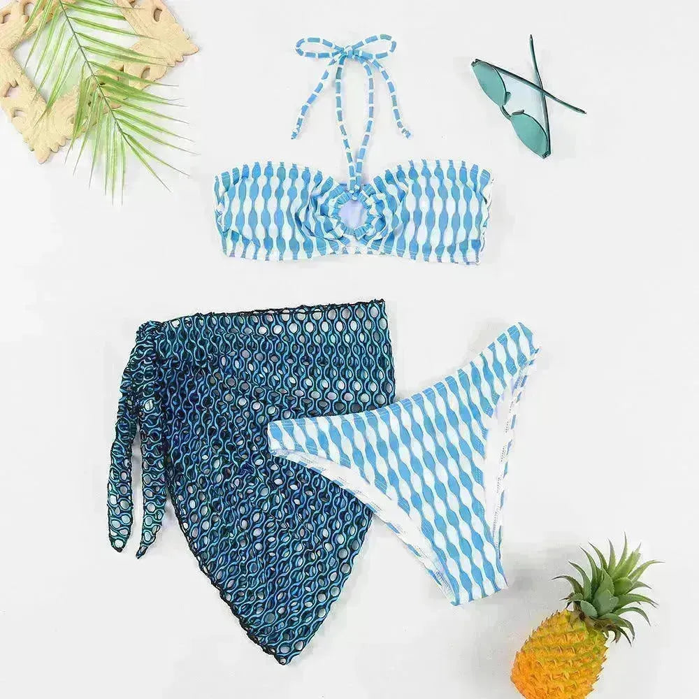 Women's Two-piece Swimsuit Bikini Tube Top Three-piece Suit - EX-STOCK CANADA