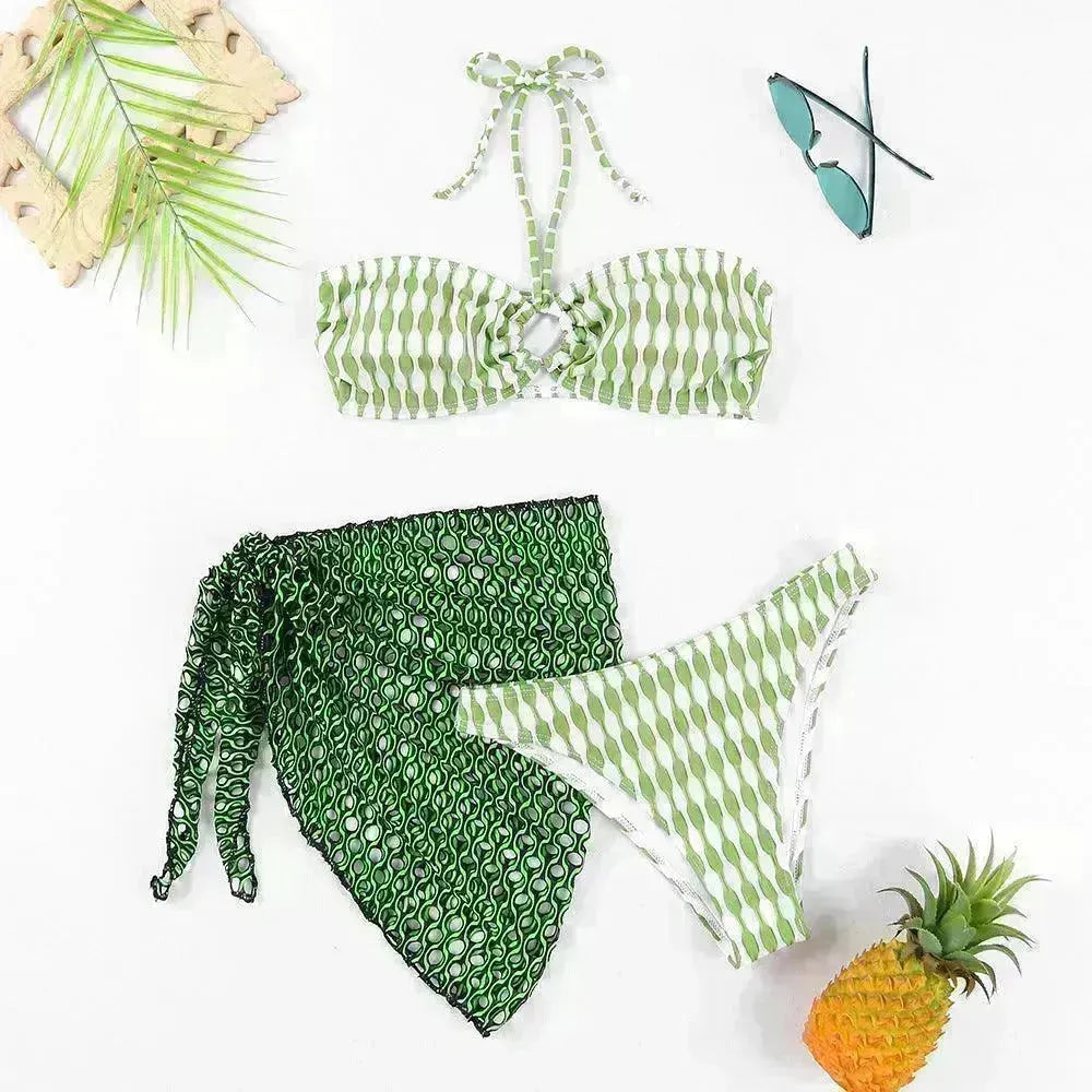 Women's Two-piece Swimsuit Bikini Tube Top Three-piece Suit - EX-STOCK CANADA