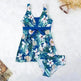Women's V-neck Printed Split Bikini Swimsuit - EX-STOCK CANADA