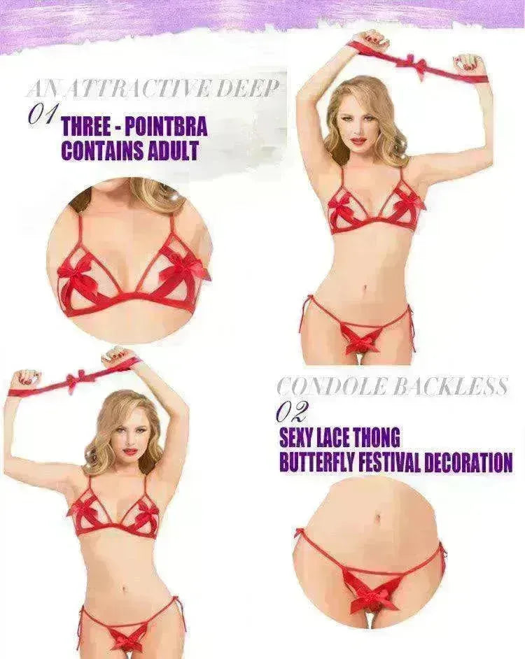 Women's valentine's day spandex lace Sexy lingerie - EX-STOCK CANADA