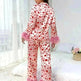 Women's Valentine's Day Sweet Loving Heart Printed Casual Suit Pajamas - EX-STOCK CANADA