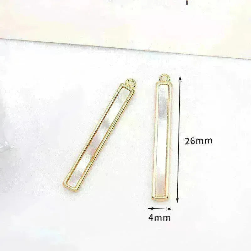 Women's White Shell Pendant Ear Rings - EX-STOCK CANADA