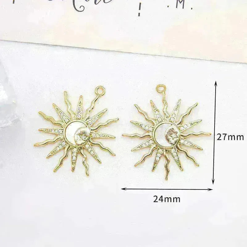 Women's White Shell Pendant Ear Rings - EX-STOCK CANADA