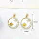 Women's White Shell Pendant Ear Rings - EX-STOCK CANADA