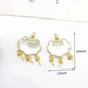 Women's White Shell Pendant Ear Rings - EX-STOCK CANADA
