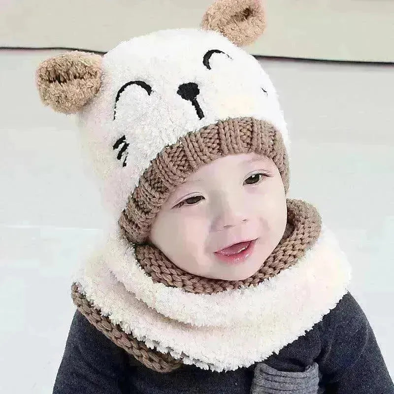 Wool scarf baby hat - EX-STOCK CANADA