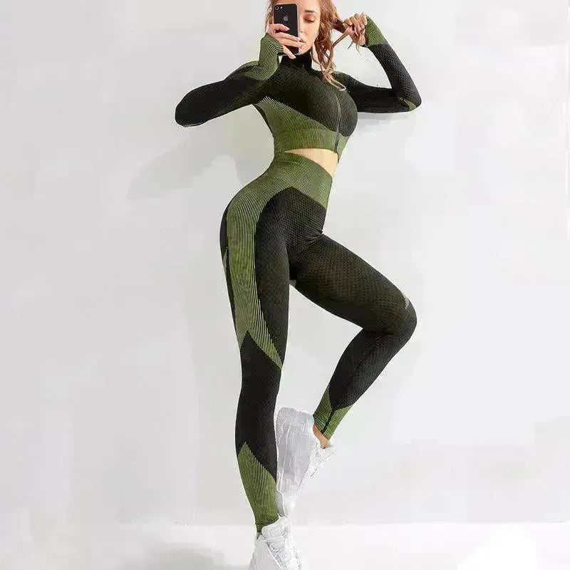 Yoga sets female sport gym suit - EX-STOCK CANADA
