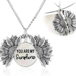 You Are My Sunshine Sunflower Necklace - EX-STOCK CANADA