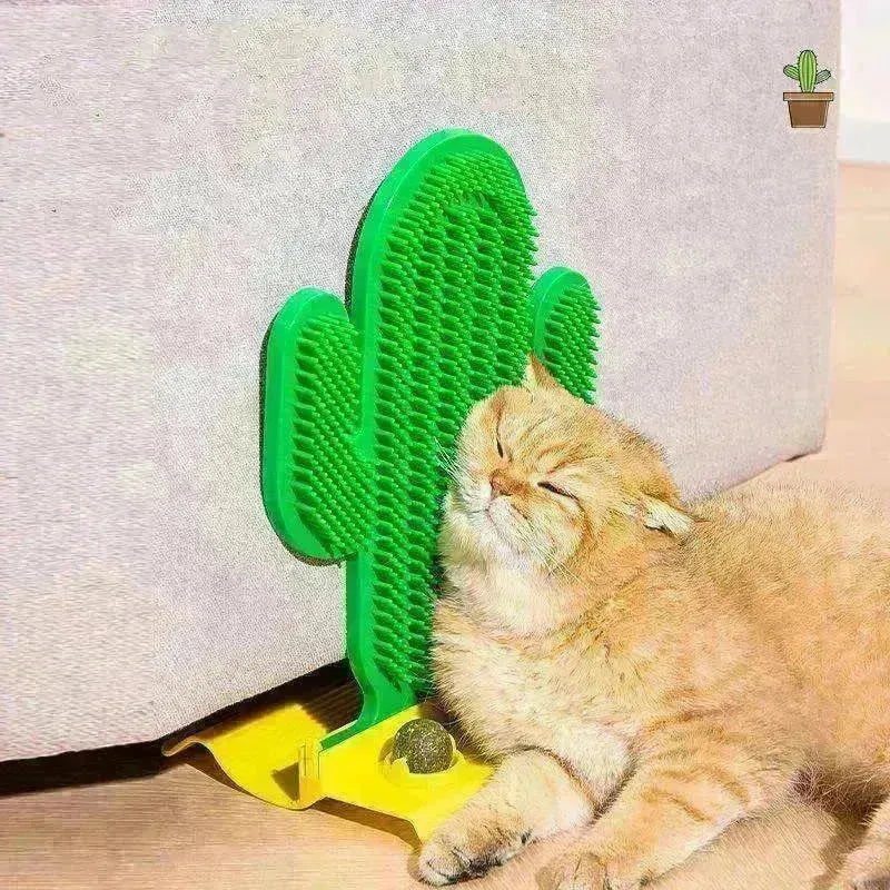 Cactus Design Cat Hair Scrubber Corner Tickle Toy - EX-STOCK CANADA
