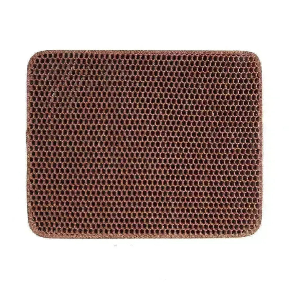 Solid Color Waterproof Easy to Clean Scatter Control Cat Litter Mat - EX-STOCK CANADA