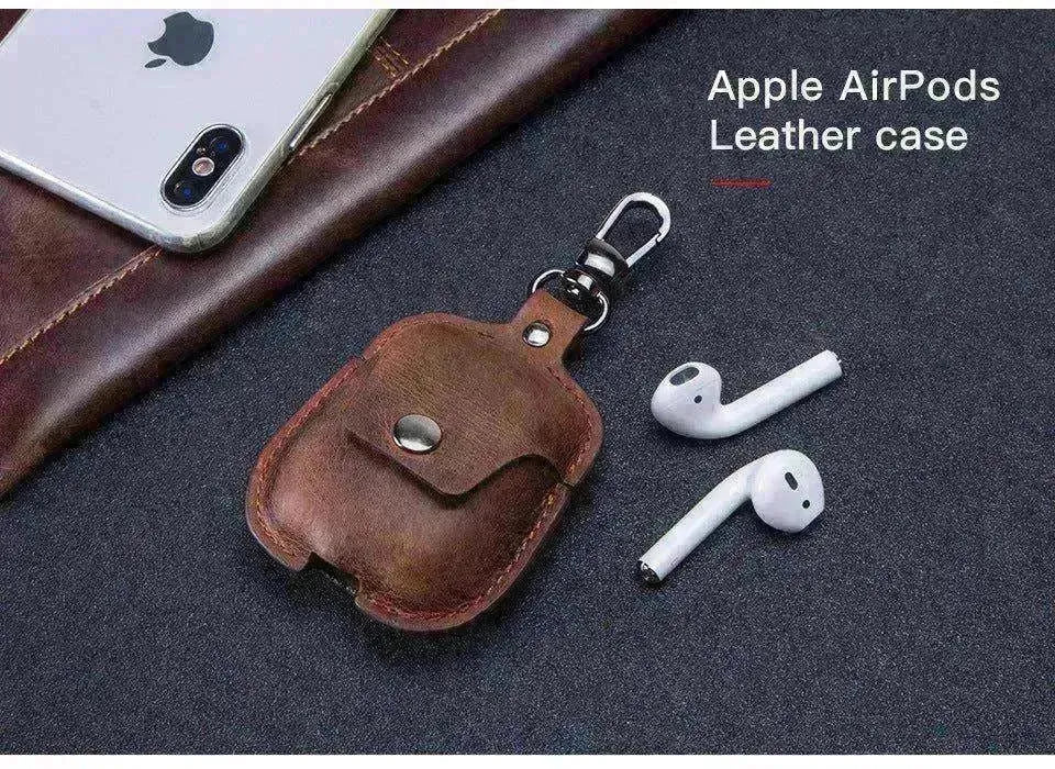 AirPods Leather Covers + Keychain Hook! - EX-STOCK CANADA