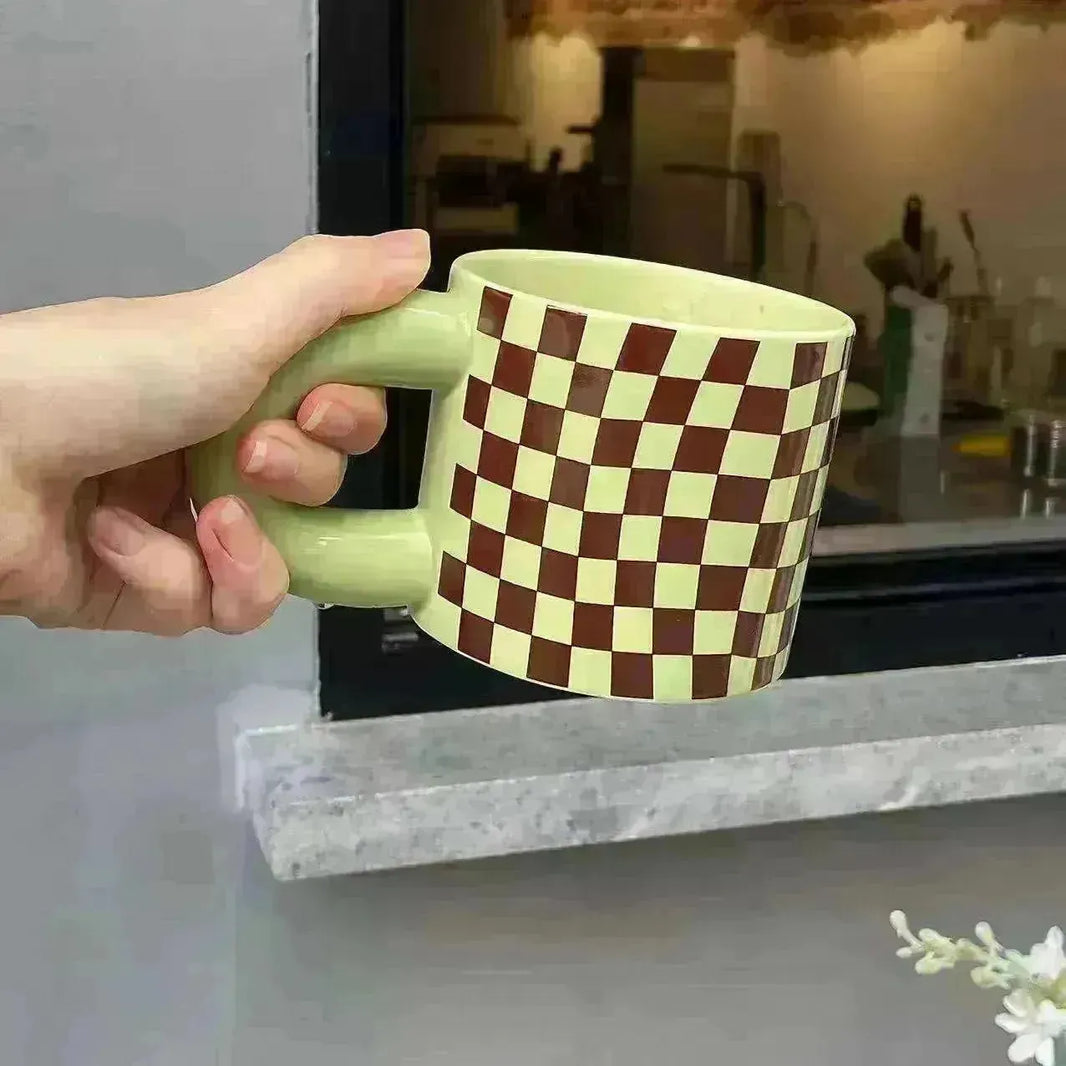 Ceramic Rose Chequered and Many Other Mark Mug - EX-STOCK CANADA