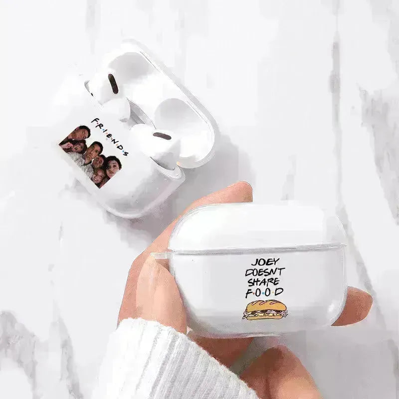 Custom Soft Silicone Transparent Air pods Pro Earphone Case Cover - EX-STOCK CANADA
