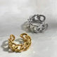 Fashionable with unique chain design ring - EX-STOCK CANADA