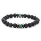 Personality Men's Black Volcanic Stone Bracelet - EX-STOCK CANADA